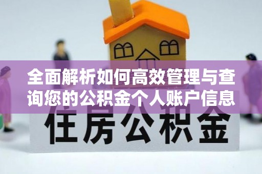 沁源全面解析如何高效管理与查询您的公积金个人账户信息