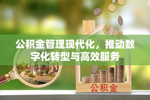 沁源公积金管理现代化，推动数字化转型与高效服务